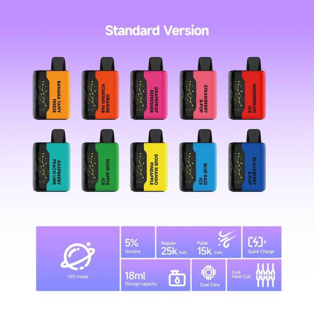 WATERMELON ICE - VAPEPIE 25000 PUFFS - Star Sky Curved Screen