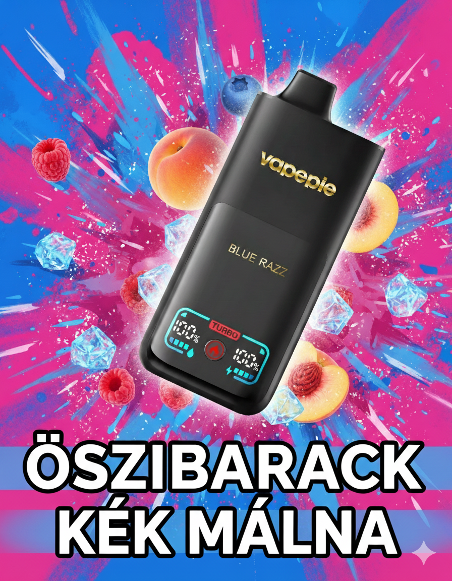 VAPEPIE 70000 Puffs - ŐSZIBARACK KÉK MÁLNÁVAL-