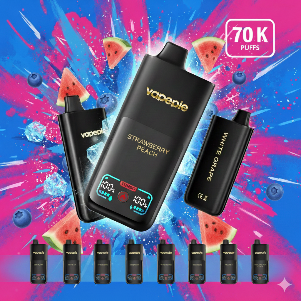VAPEPIE 70000 Puffs  – Long-Lasting, Multiple Flavors-