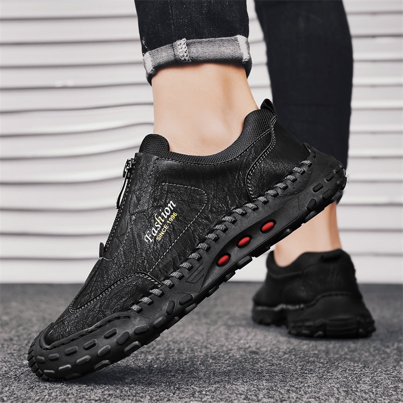 ⏰Limited Time Sale 70% OFF-Men's genuine leather slip-on non-slip loafers to relieve foot pain