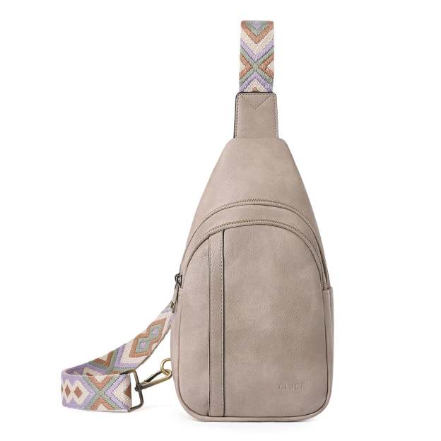 Sling Bag Crossbody Bags for Woman Leather Cross Body Bag Sling Backpack Crossbody Chest Bag Daypack Travel