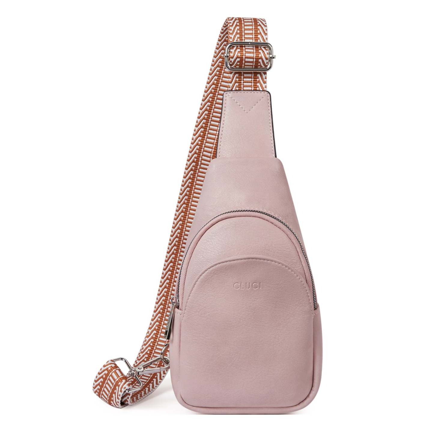 Faux Leather Small Sling Bag Fashion Waist Packs with Guitar Strap for Women's Fanny Packs