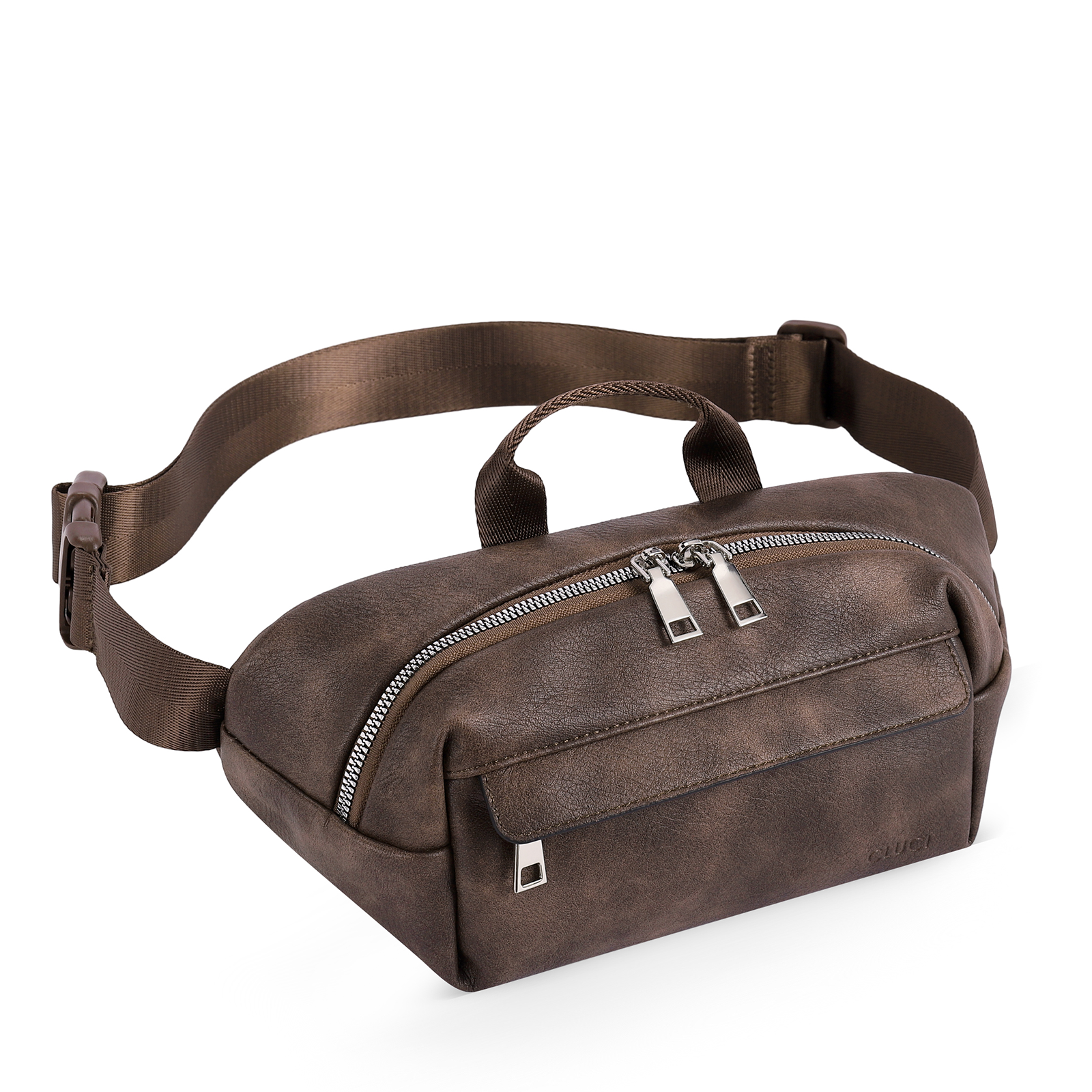 Leather Belt Bag Fanny Pack Crossbody Bags for Women Trendy Waist Bag with Adjustable Strap