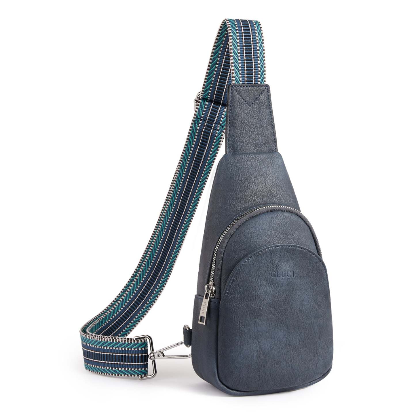 Faux Leather Small Sling Bag Fashion Waist Packs with Guitar Strap for Women's Fanny Packs