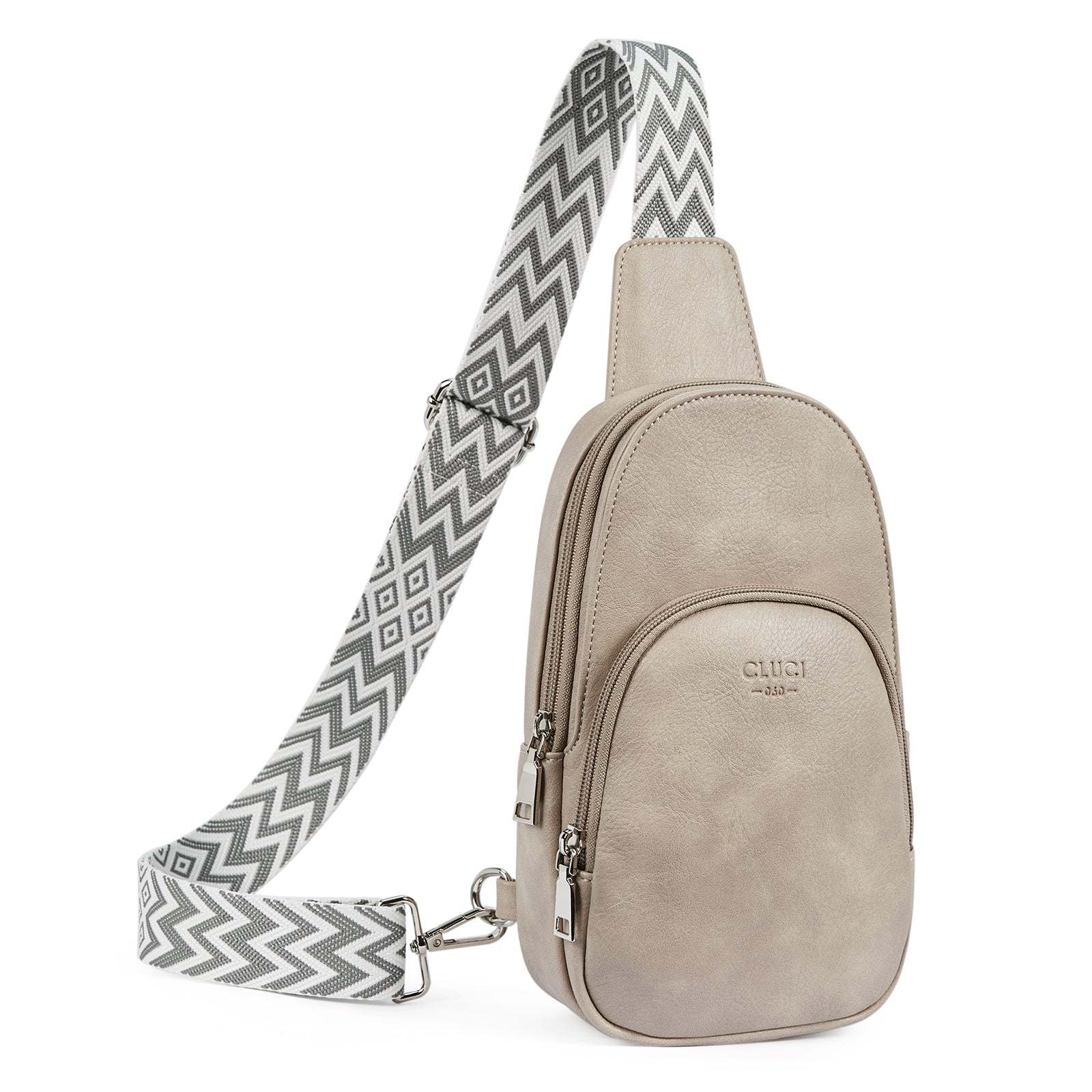 Small PU Leather Sling Bag Crossbody Bag for Women Traveling Hiking Cycling