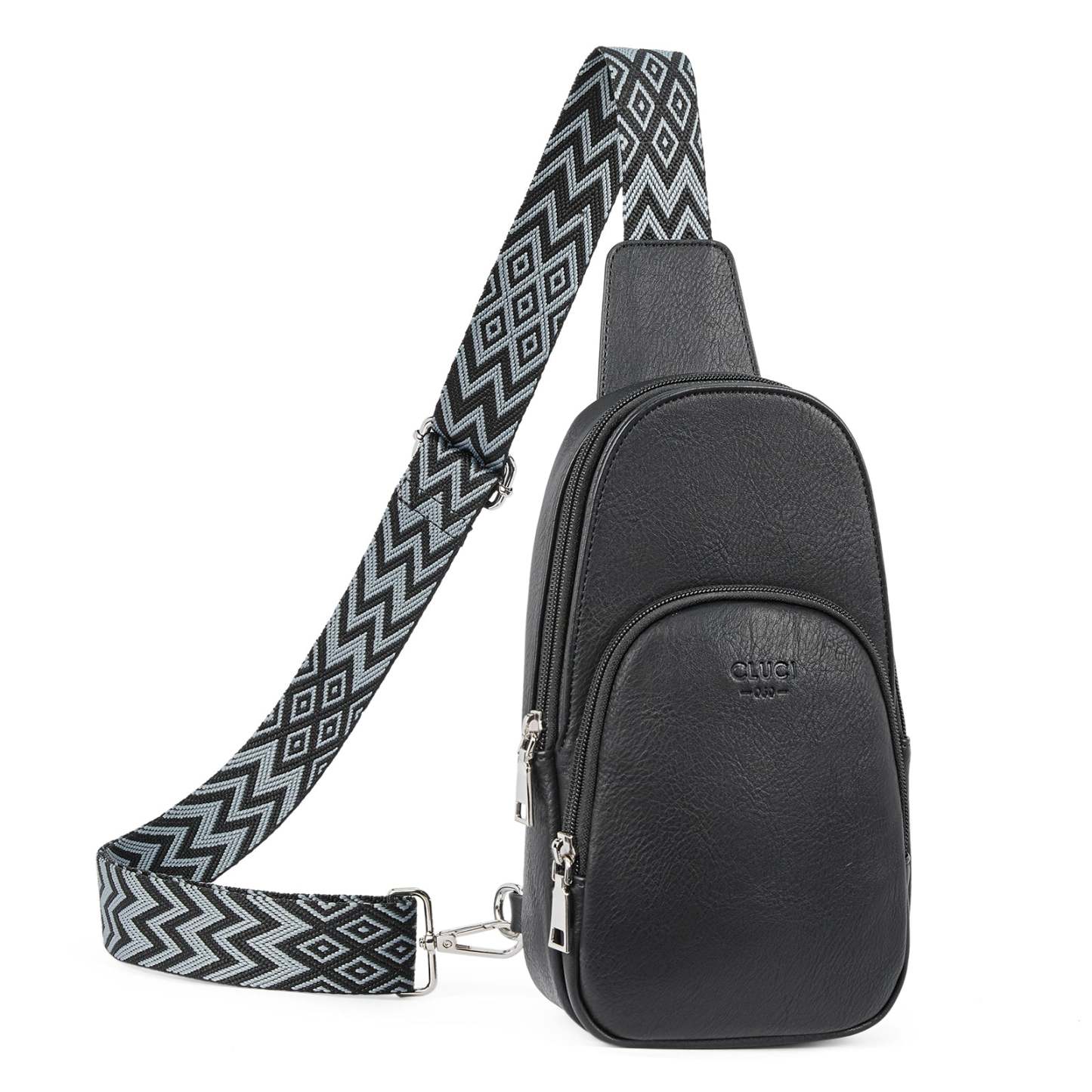 Small PU Leather Sling Bag Crossbody Bag for Women Traveling Hiking Cy