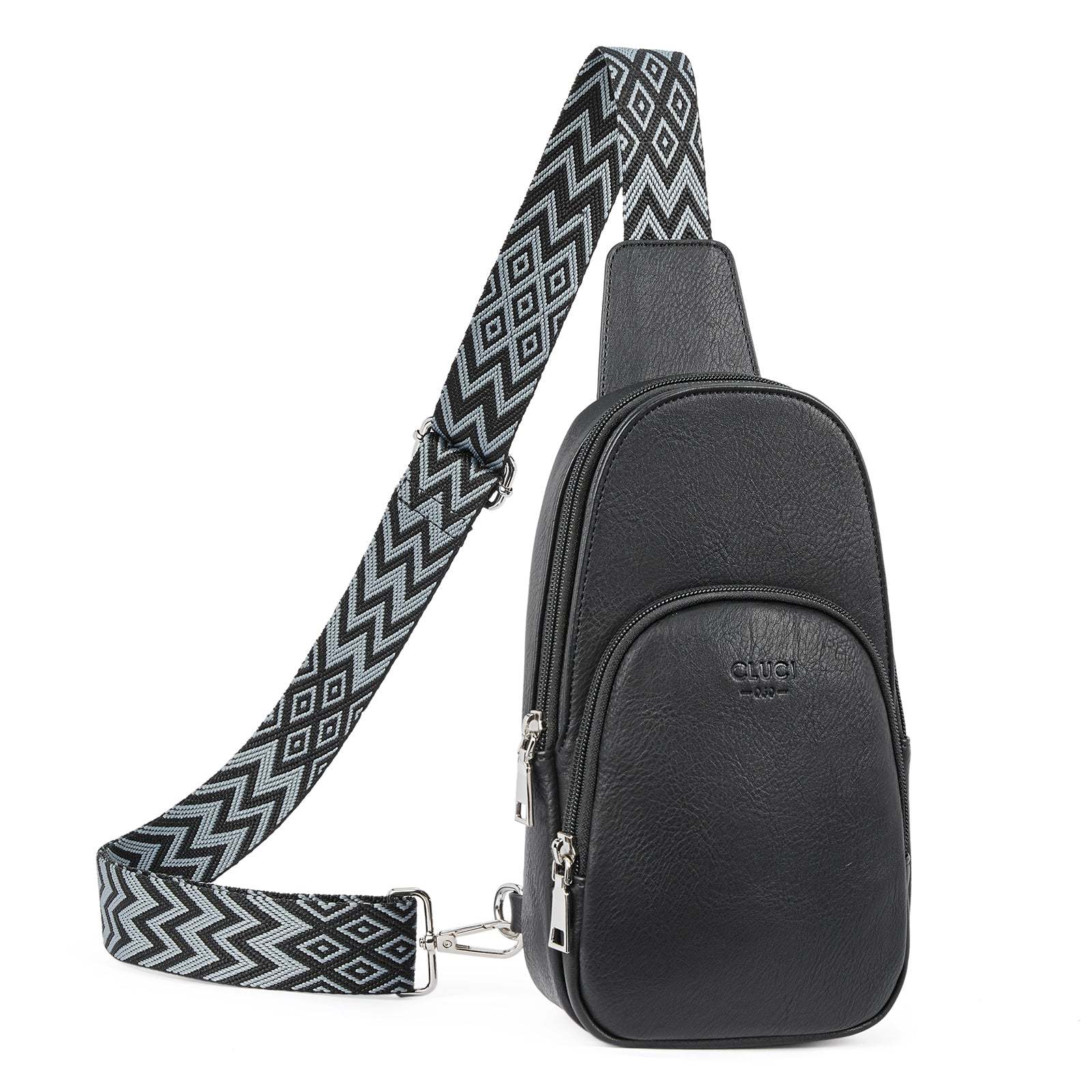 Small PU Leather Sling Bag Crossbody Bag for Women Traveling Hiking Cy