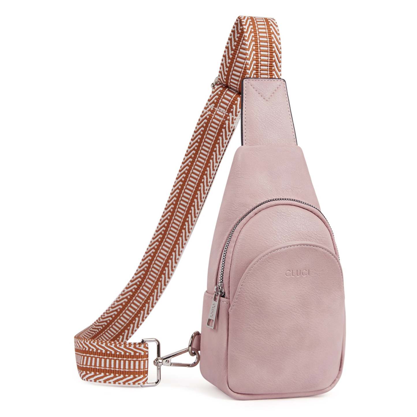 Faux Leather Small Sling Bag Fashion Waist Packs with Guitar Strap for Women's Fanny Packs