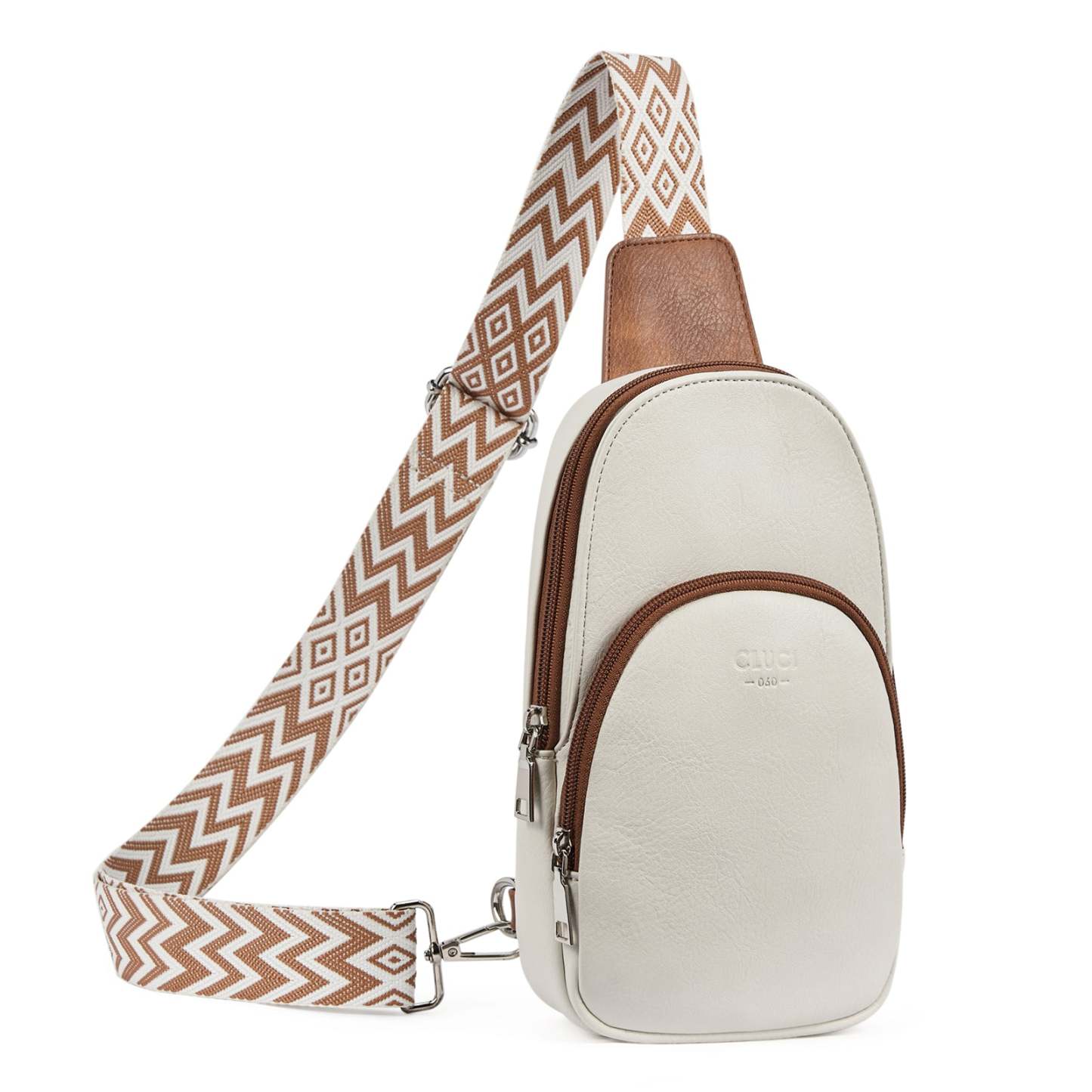 Small PU Leather Sling Bag Crossbody Bag for Women Traveling Hiking Cycling