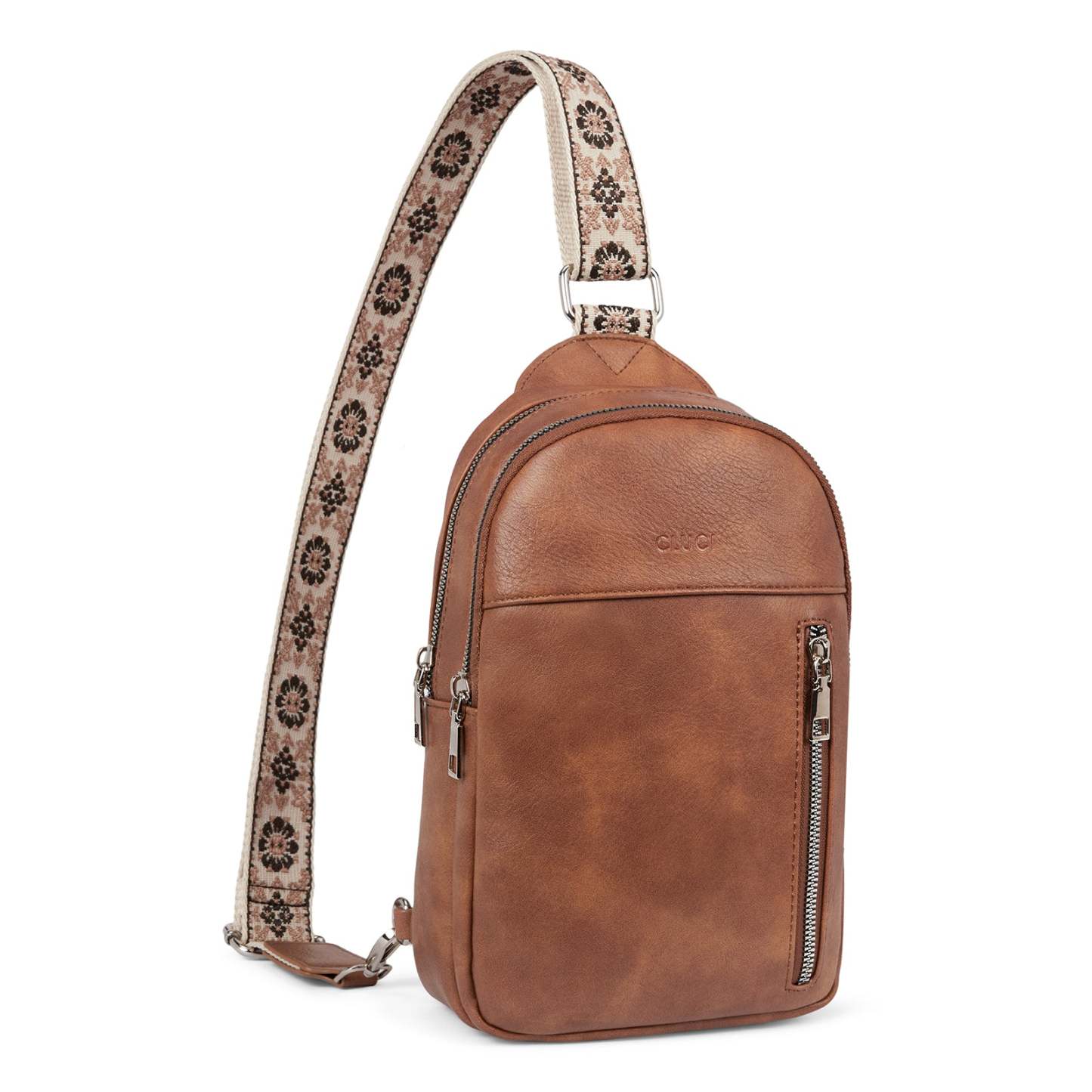 Large Leather Fanny Packs Sling Bag for Women Crossbody Purse Trendy C
