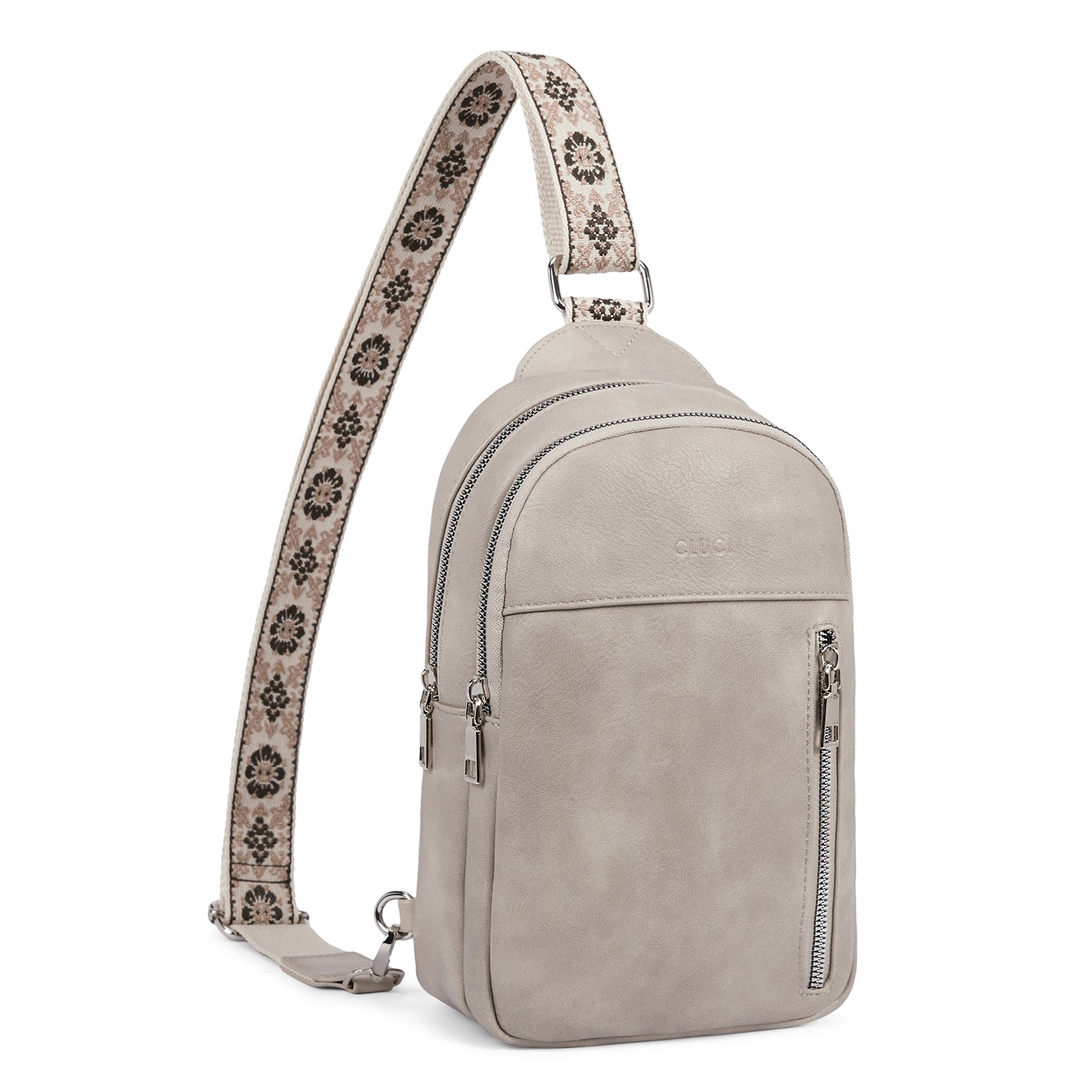 Large Leather Fanny Packs Sling Bag for Women Crossbody Purse Trendy Chest Bag