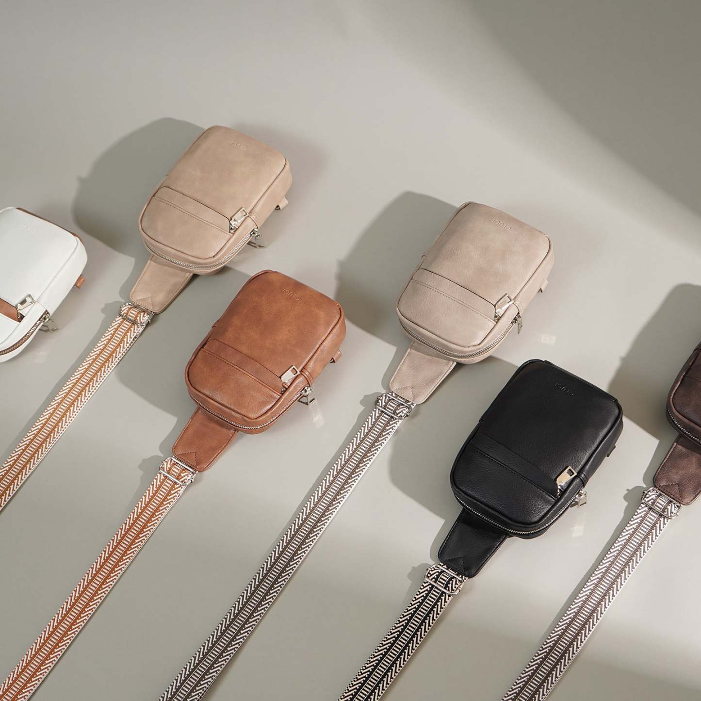 Small Sling Bag Vegan Leather Crossbody Chest Bags Trendy Women's Fanny Pack