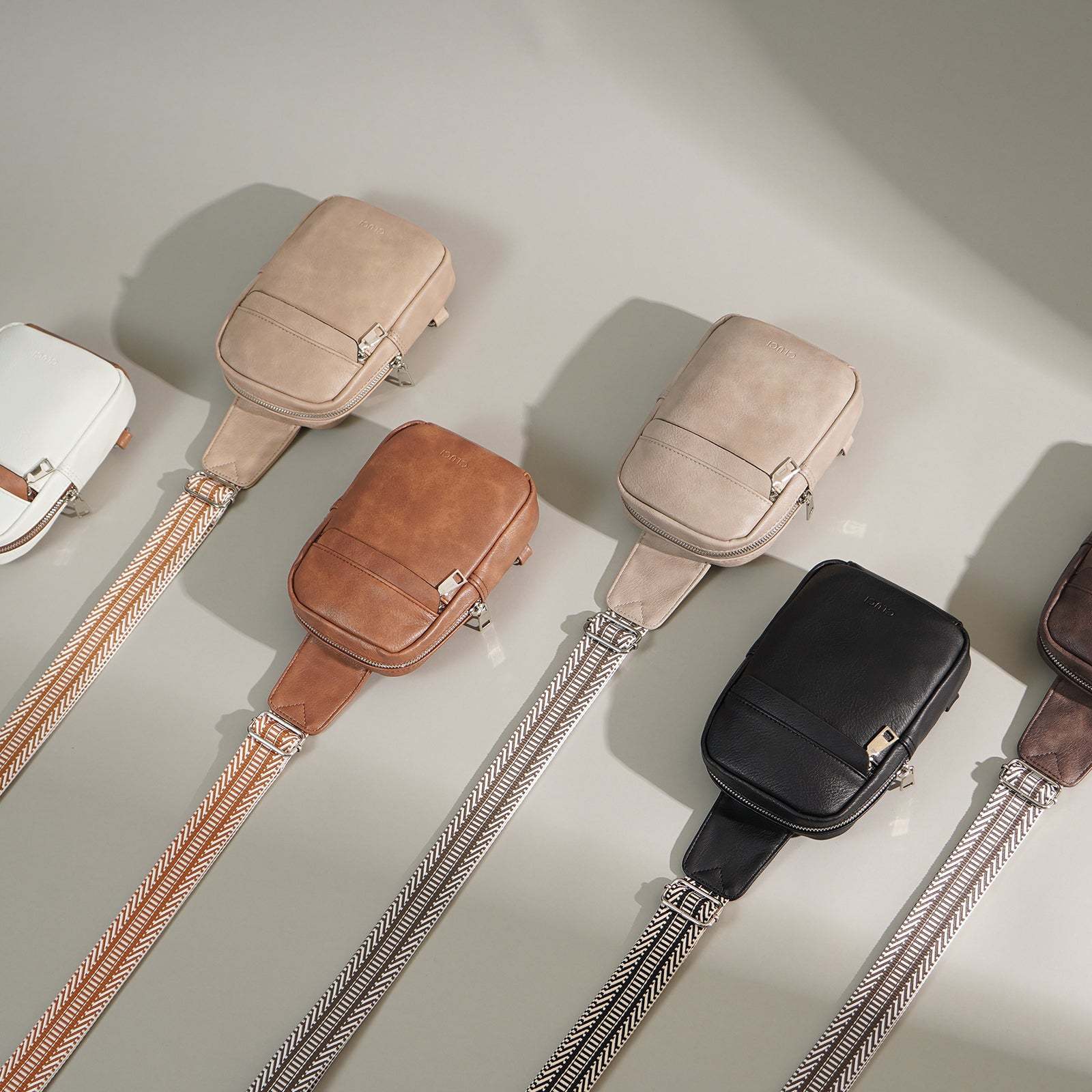 Small Sling Bag Vegan Leather Crossbody Chest Bags Trendy Women's Fanny Pack