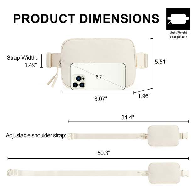 Small Trendy Crossbody Belt Bag Women's Fanny Pack