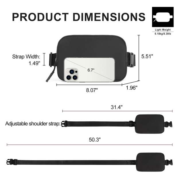 Small Trendy Crossbody Belt Bag Women's Fanny Pack