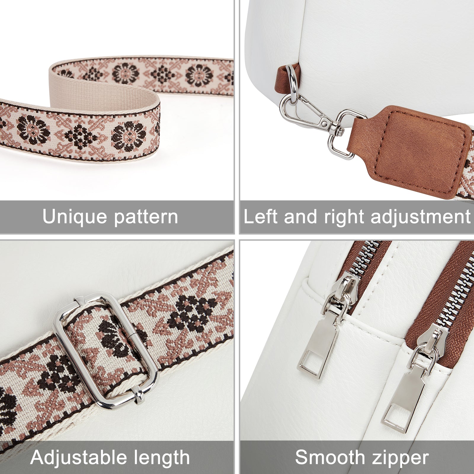 Large Leather Fanny Packs Sling Bag for Women Crossbody Purse Trendy Chest Bag