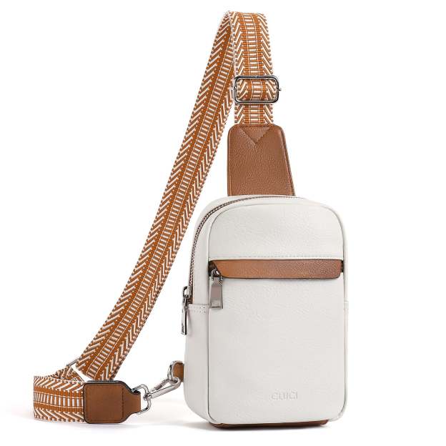 Small Sling Bag Vegan Leather Crossbody Chest Bags Trendy Women's Fanny Pack
