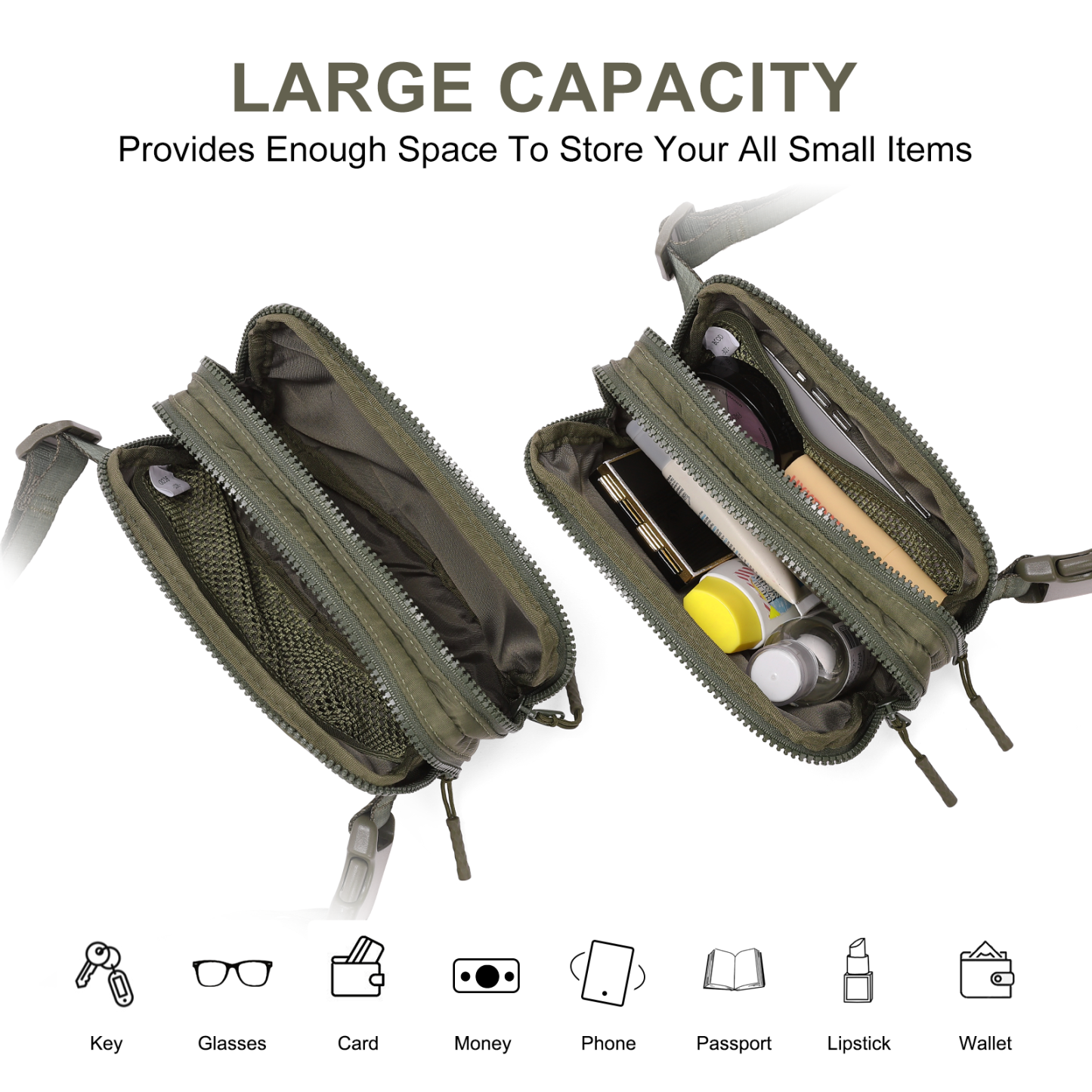 Small Trendy Crossbody Belt Bag Women's Fanny Pack