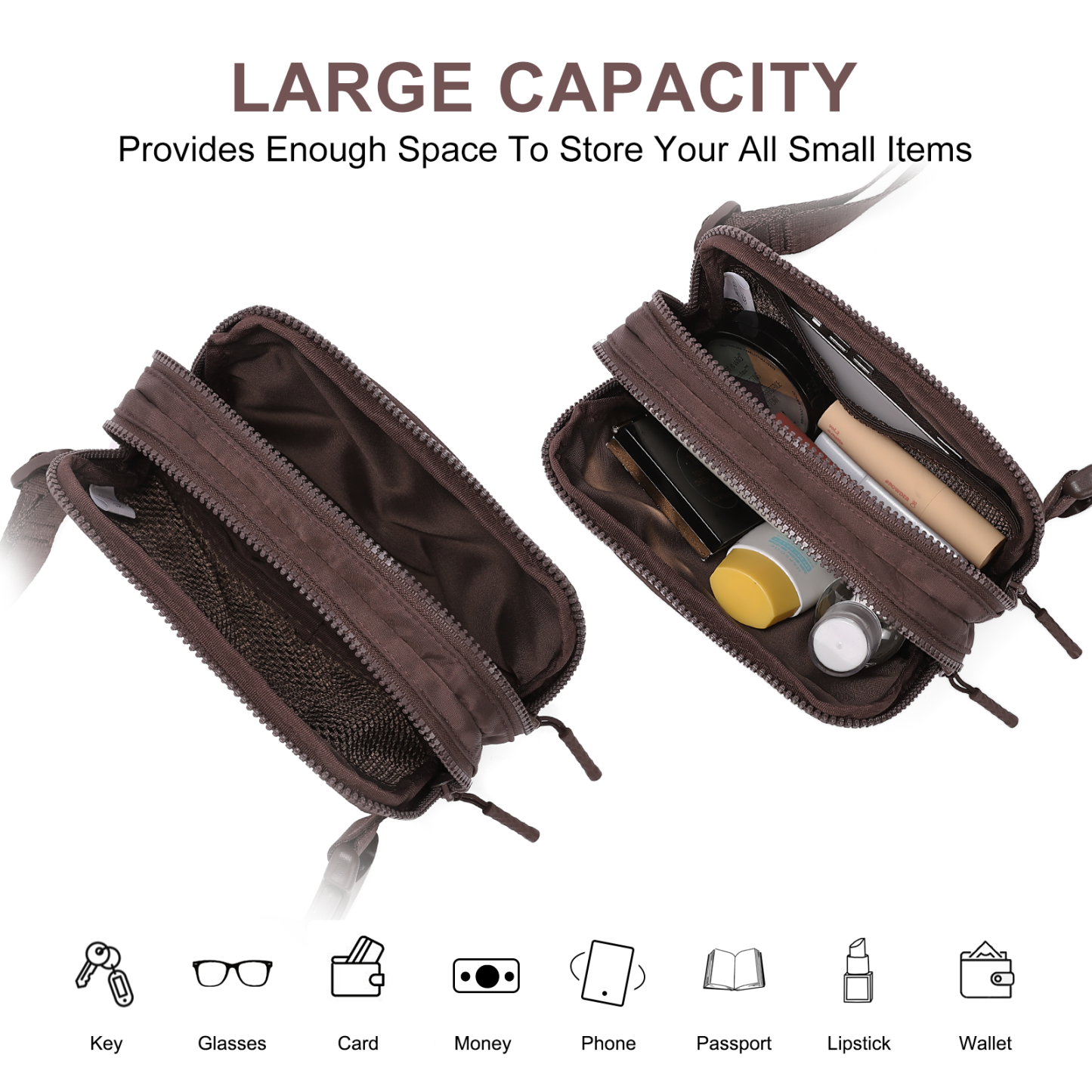 Small Trendy Crossbody Belt Bag Women's Fanny Pack