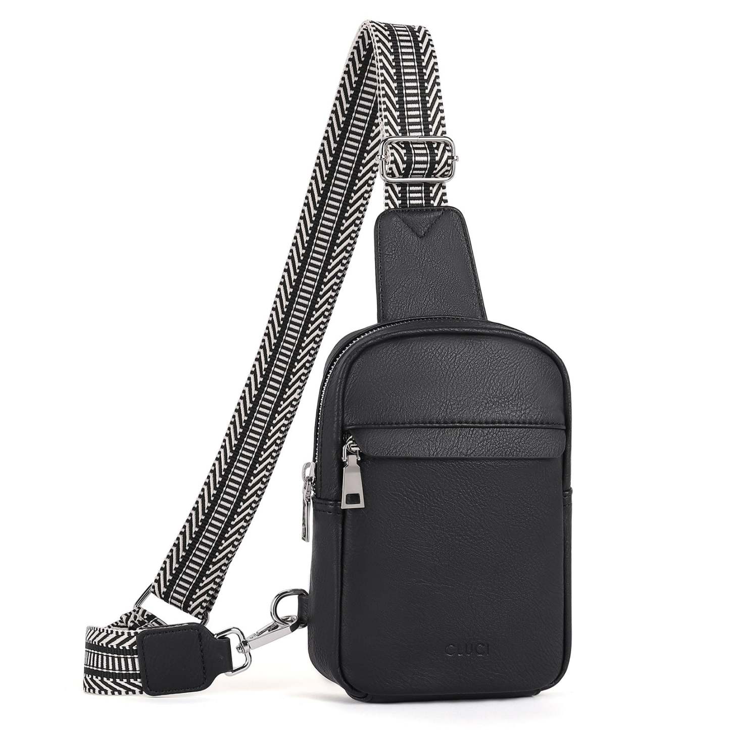 Small Sling Bag Vegan Leather Crossbody Chest Bags Trendy Women's Fanny Pack