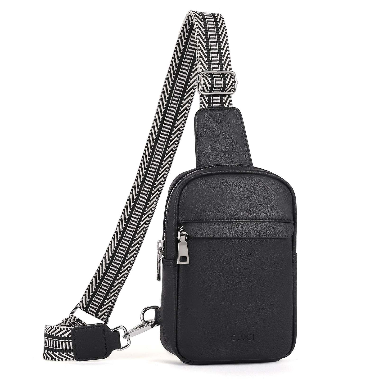Small Sling Bag Vegan Leather Crossbody Chest Bags Trendy Women's Fanny Pack