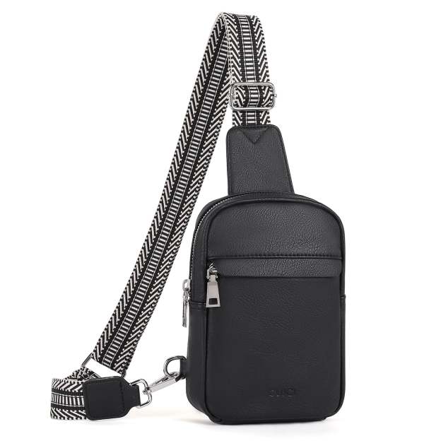 Small Sling Bag Vegan Leather Crossbody Chest Bags Trendy Women's Fanny Pack