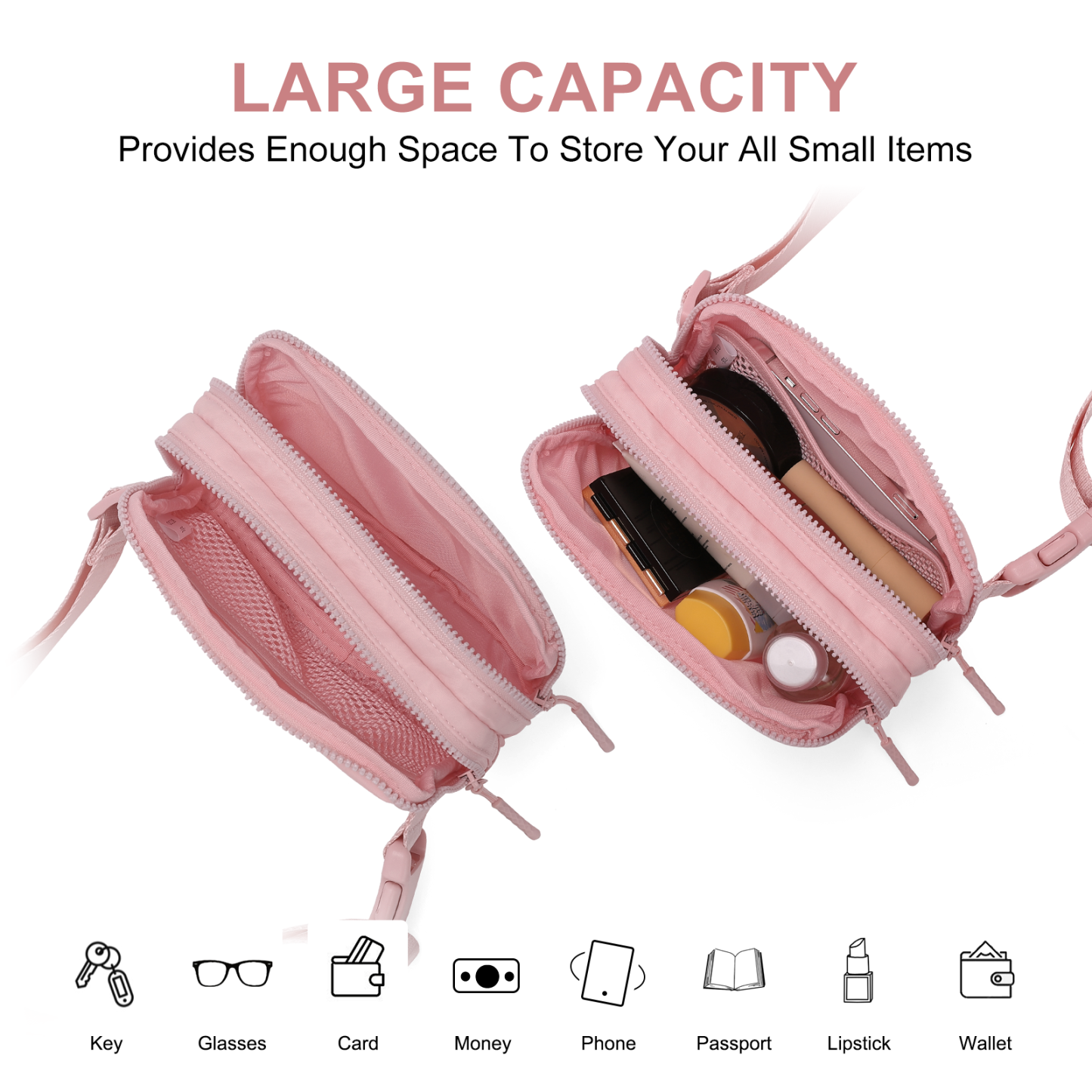 Small Trendy Crossbody Belt Bag Women's Fanny Pack