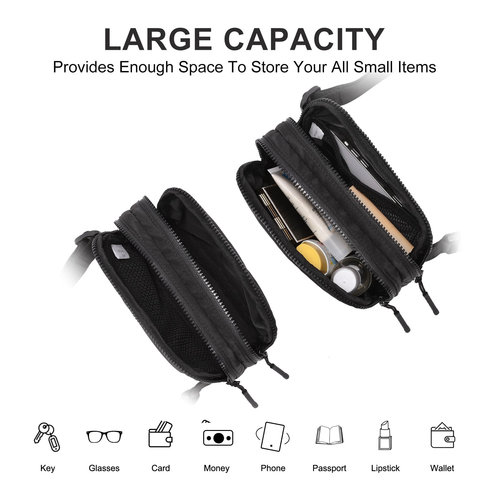 Small Trendy Crossbody Belt Bag Women's Fanny Pack