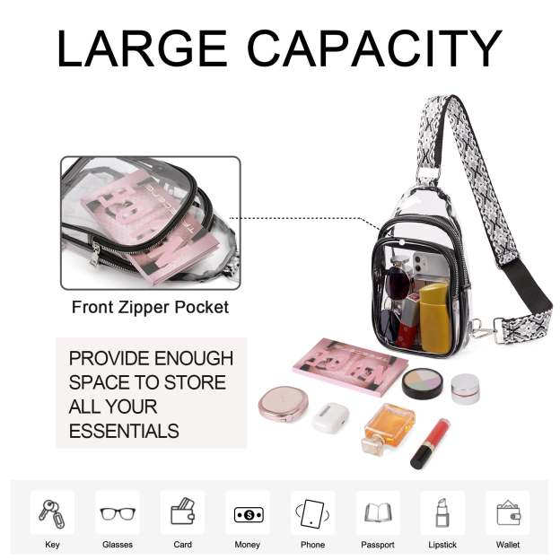 Stadium TPU Transparent Clear Sling Bag