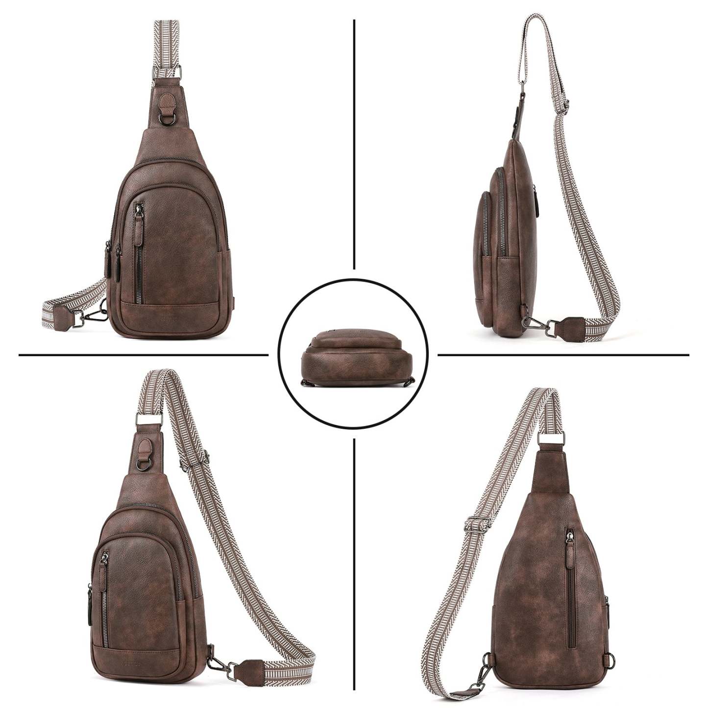 Sling Bag for Women Crossbody Leather