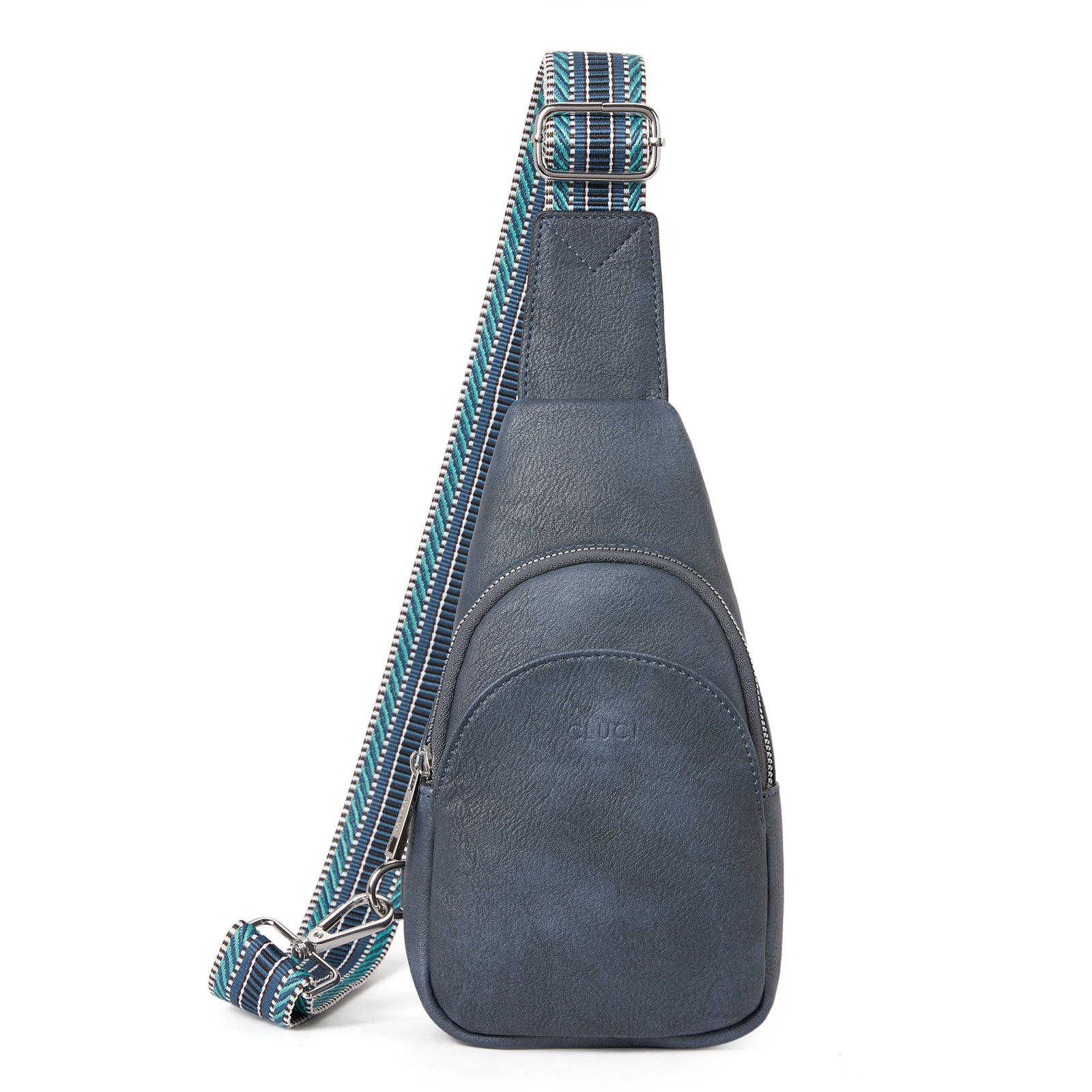 Faux Leather Small Sling Bag Fashion Waist Packs with Guitar Strap for Women's Fanny Packs