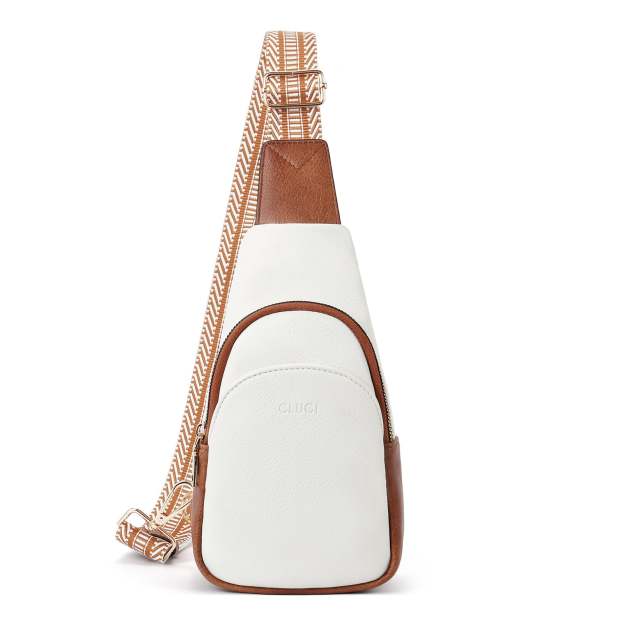 Faux Leather Small Sling Bag Fashion Waist Packs with Guitar Strap for Women's Fanny Packs