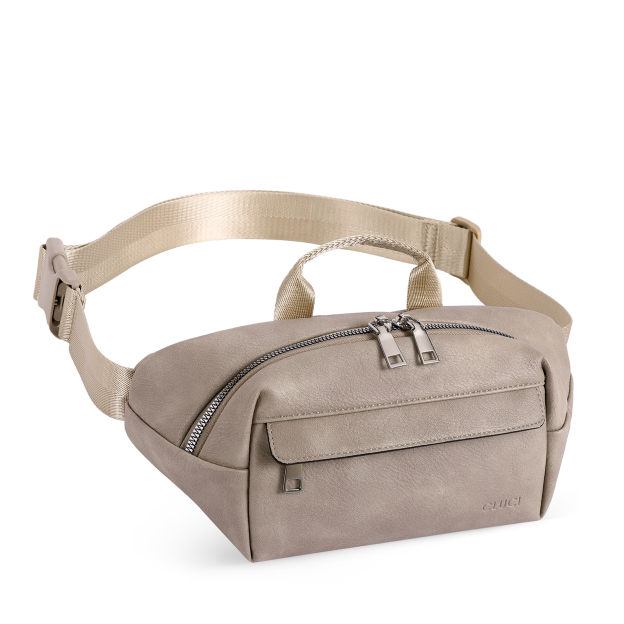 Leather Belt Bag Fanny Pack Crossbody Bags for Women Trendy Waist Bag with Adjustable Strap