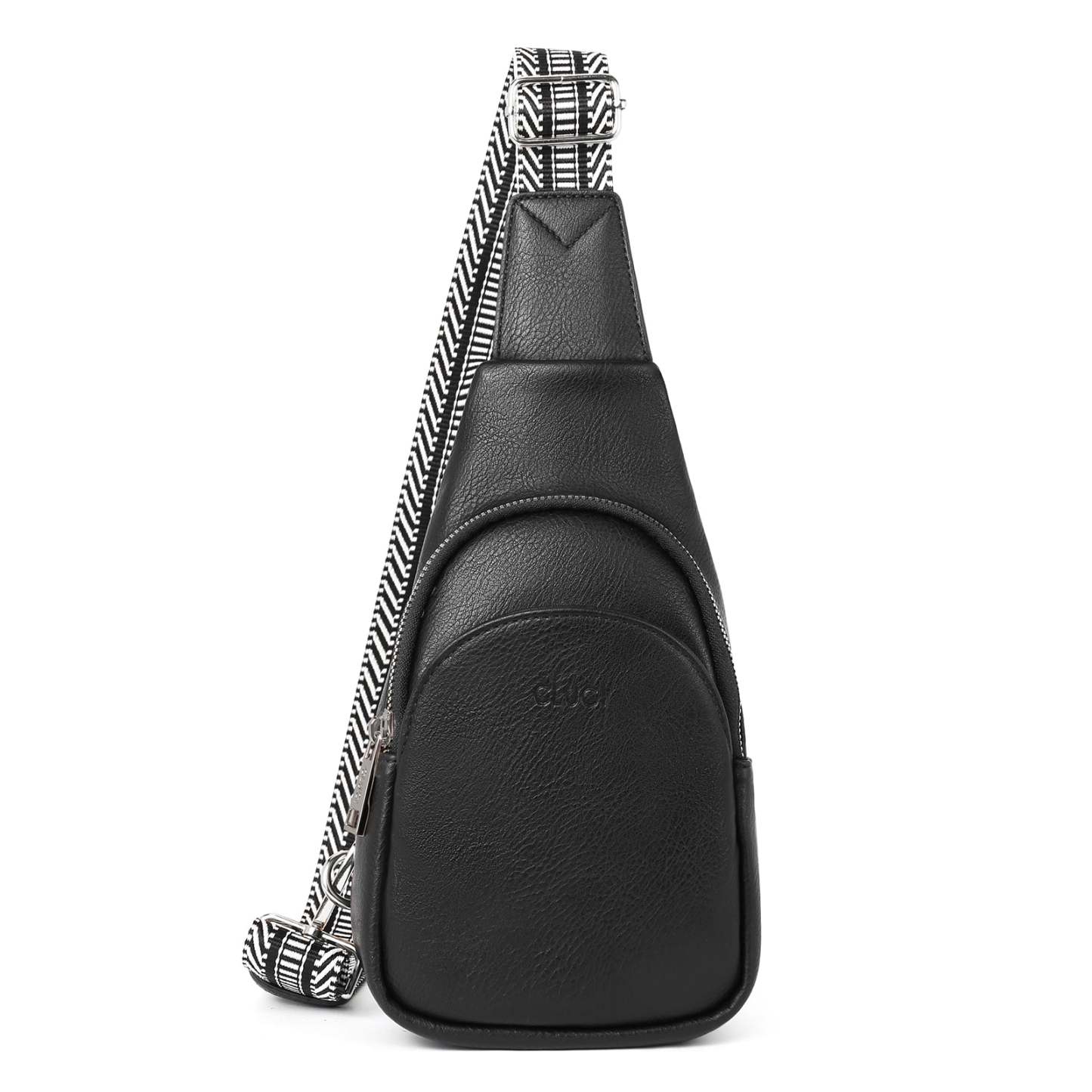 Faux Leather Small Sling Bag Fashion Waist Packs with Guitar Strap for Women's Fanny Packs