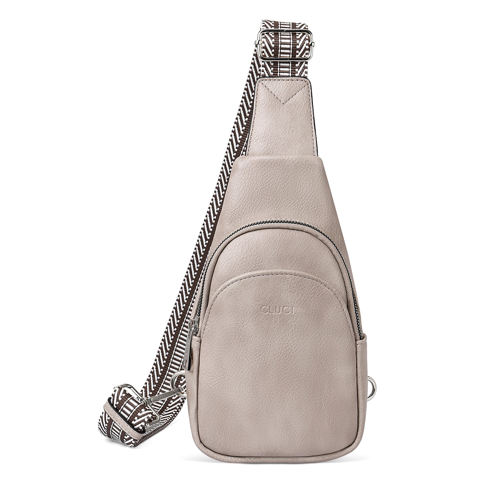 Faux Leather Small Sling Bag Fashion Waist Packs with Guitar Strap for Women's Fanny Packs
