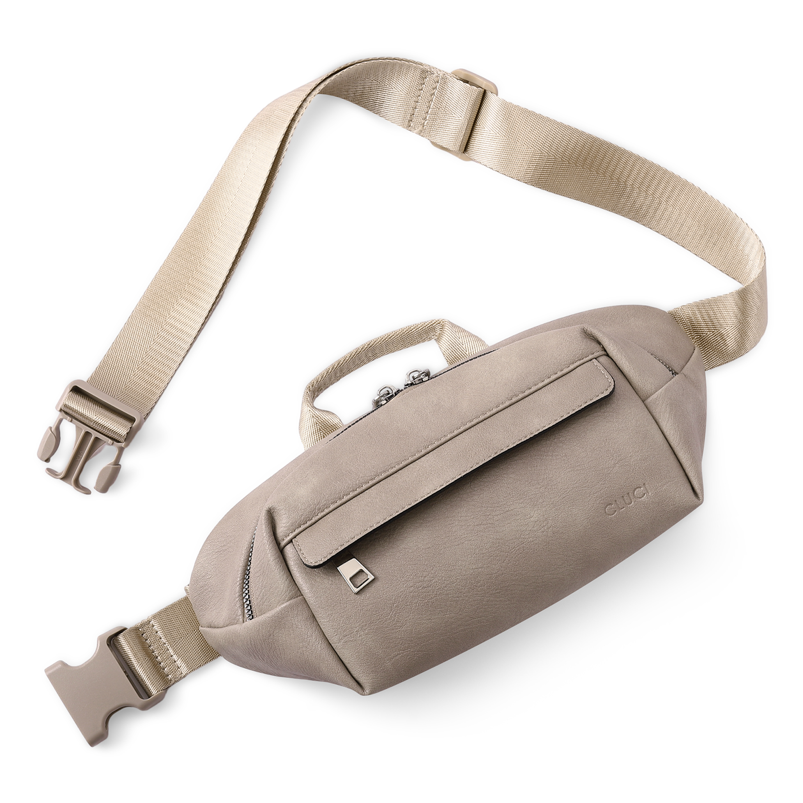 Leather Belt Bag Fanny Pack Crossbody Bags for Women Trendy Waist Bag with Adjustable Strap