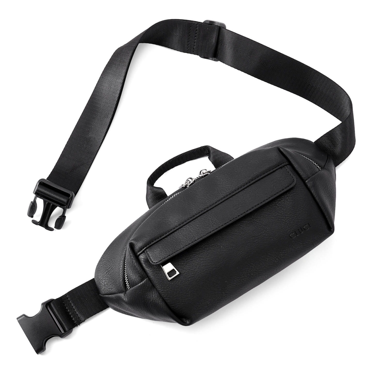 Leather Belt Bag Fanny Pack Crossbody Bags for Women Trendy Waist Bag with Adjustable Strap