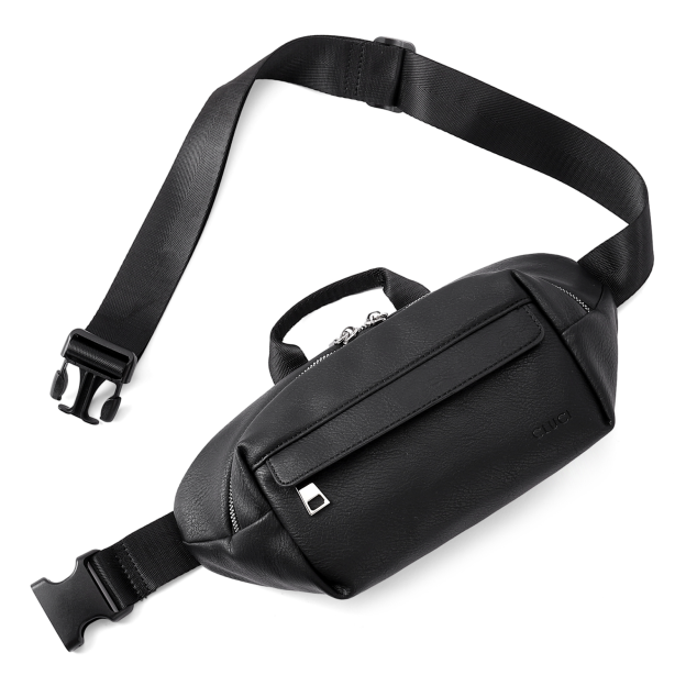 Leather Belt Bag Fanny Pack Crossbody Bags for Women Trendy Waist Bag with Adjustable Strap