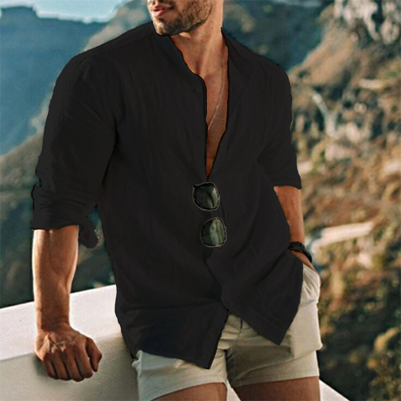 BRAYLEN | Men's Linen Button-Down Collar Shirt