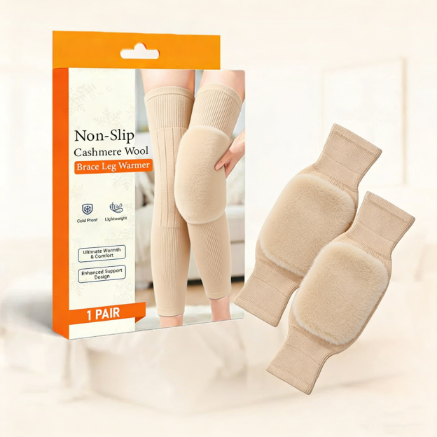 Non-Slip Cashmere Wool Brace Leg Warmer