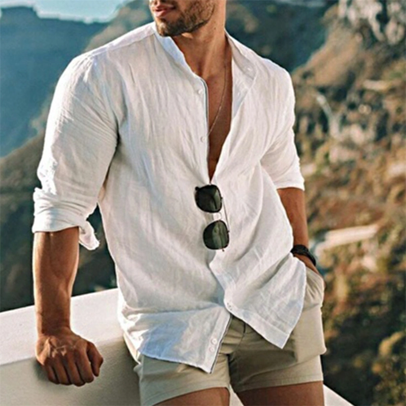 BRAYLEN | Men's Linen Button-Down Collar Shirt  