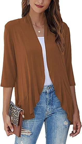 Casual Lightweight Open Front Cardigans