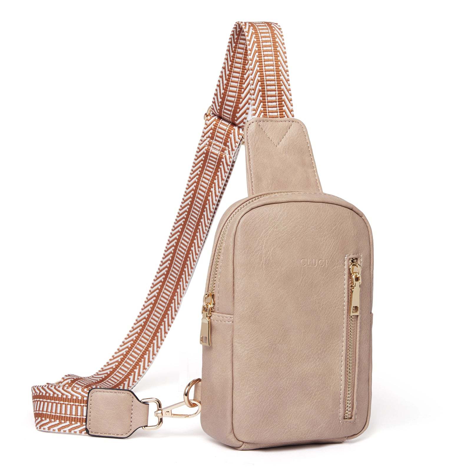 Small Vegan Leather Sling Bag for Women  Crossbody Chest Bags Trendy