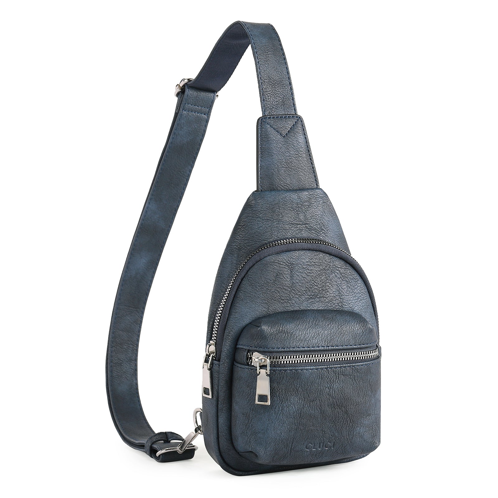 Small Sling Bag Leather Crossbody Fanny Packs Trendy Women's Chest Bag