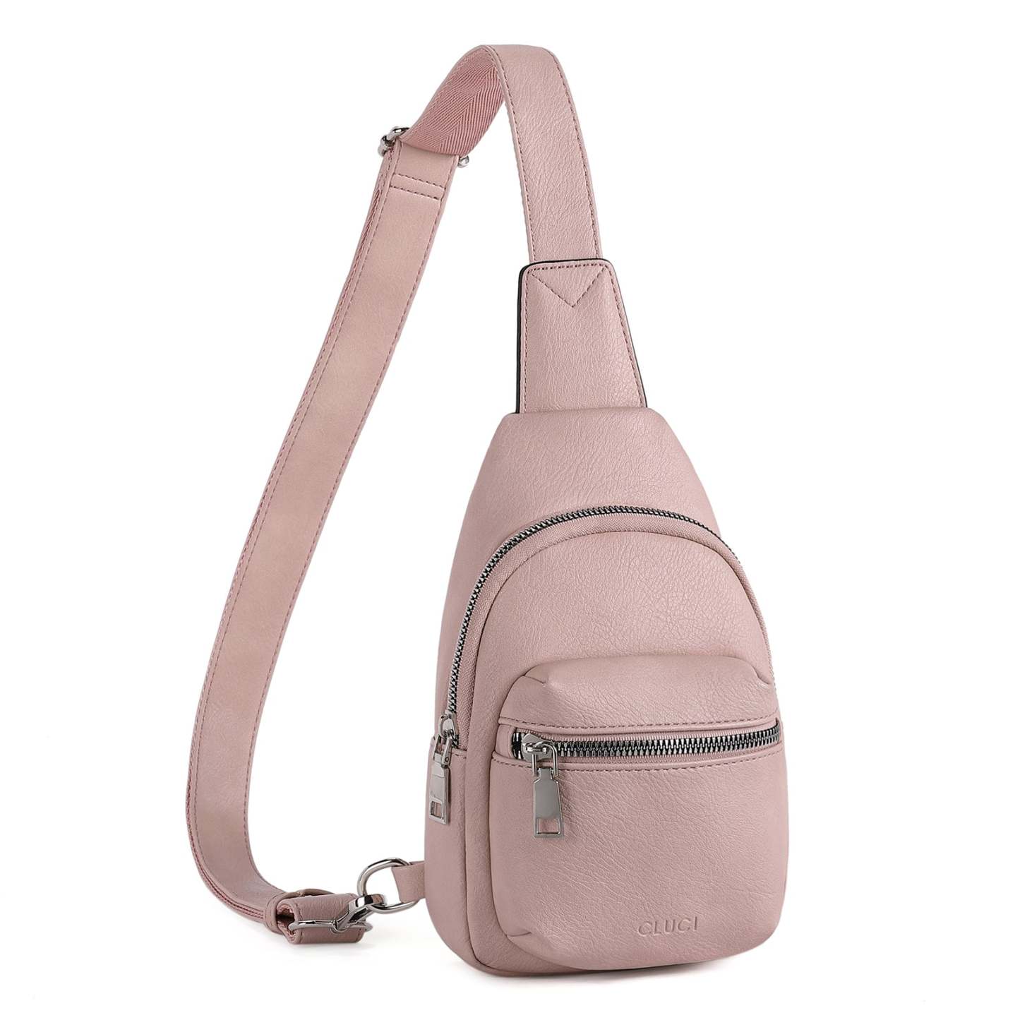 Small Sling Bag Leather Crossbody Fanny Packs Trendy Women's Chest Bag