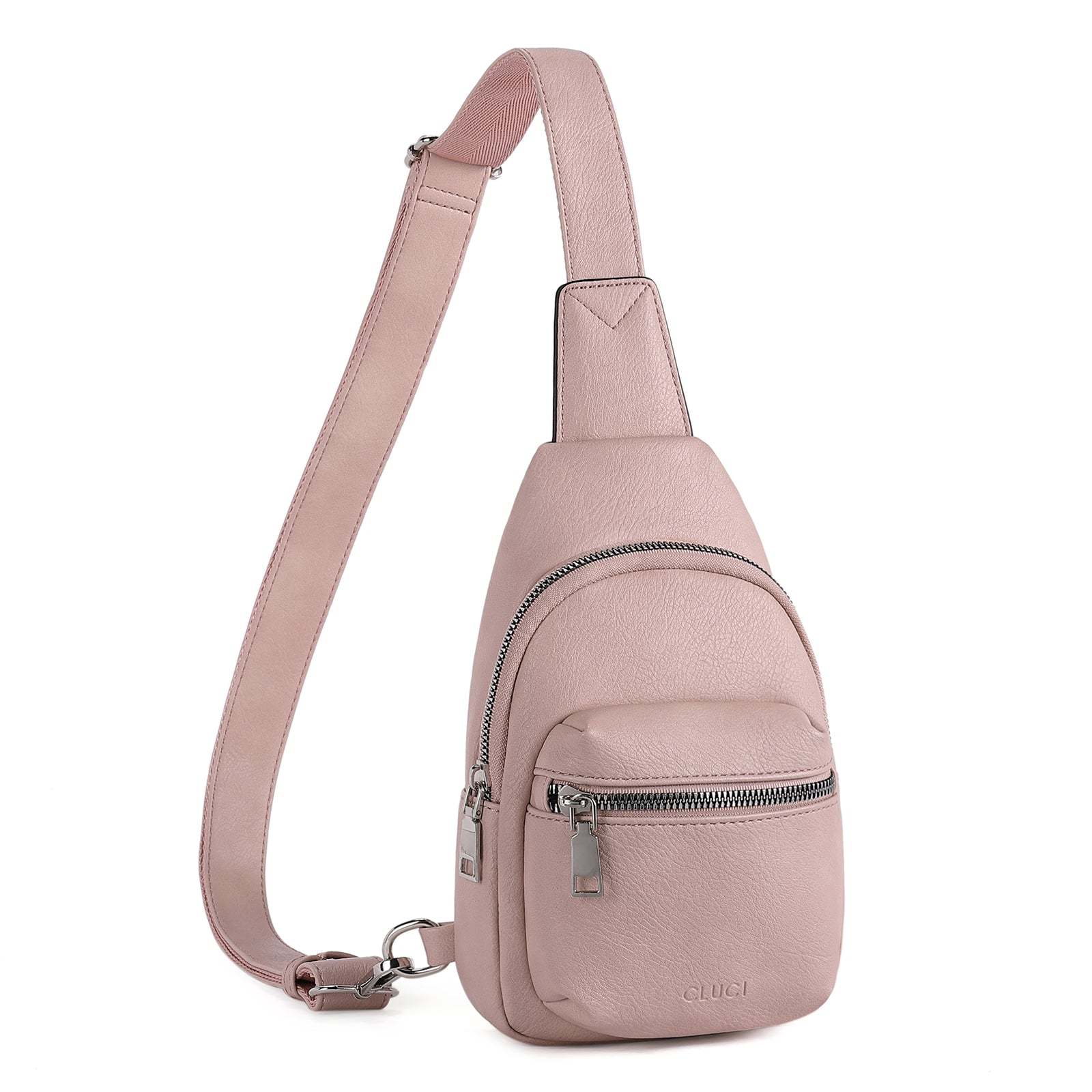 Small Sling Bag Leather Crossbody Fanny Packs Trendy Women's Chest Bag