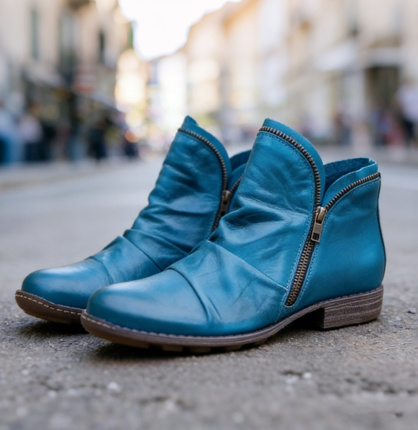 Last Day 59% OFF-Women Zipper Waterproof Ankle-Support Boots