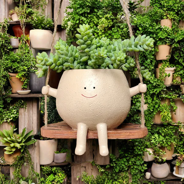 Rocking Hanging Smiley Pot ATDB35141