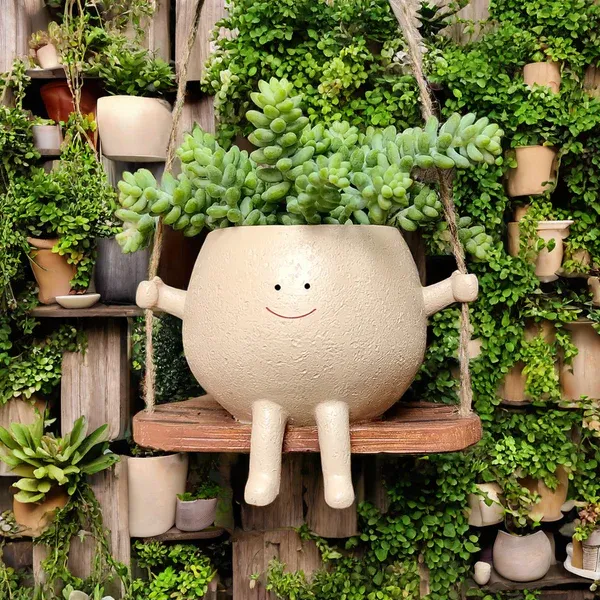 Rocking Hanging Smiley Pot ATDB35141