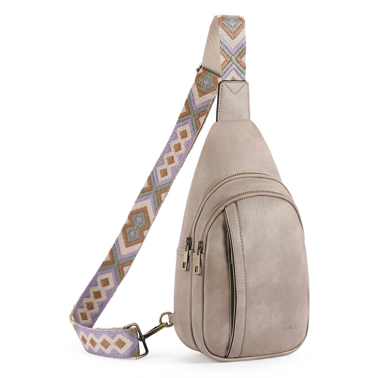 Sling Bag Crossbody Bags for Woman Leather Cross Body Bag Sling Backpack Crossbody Chest Bag Daypack Travel